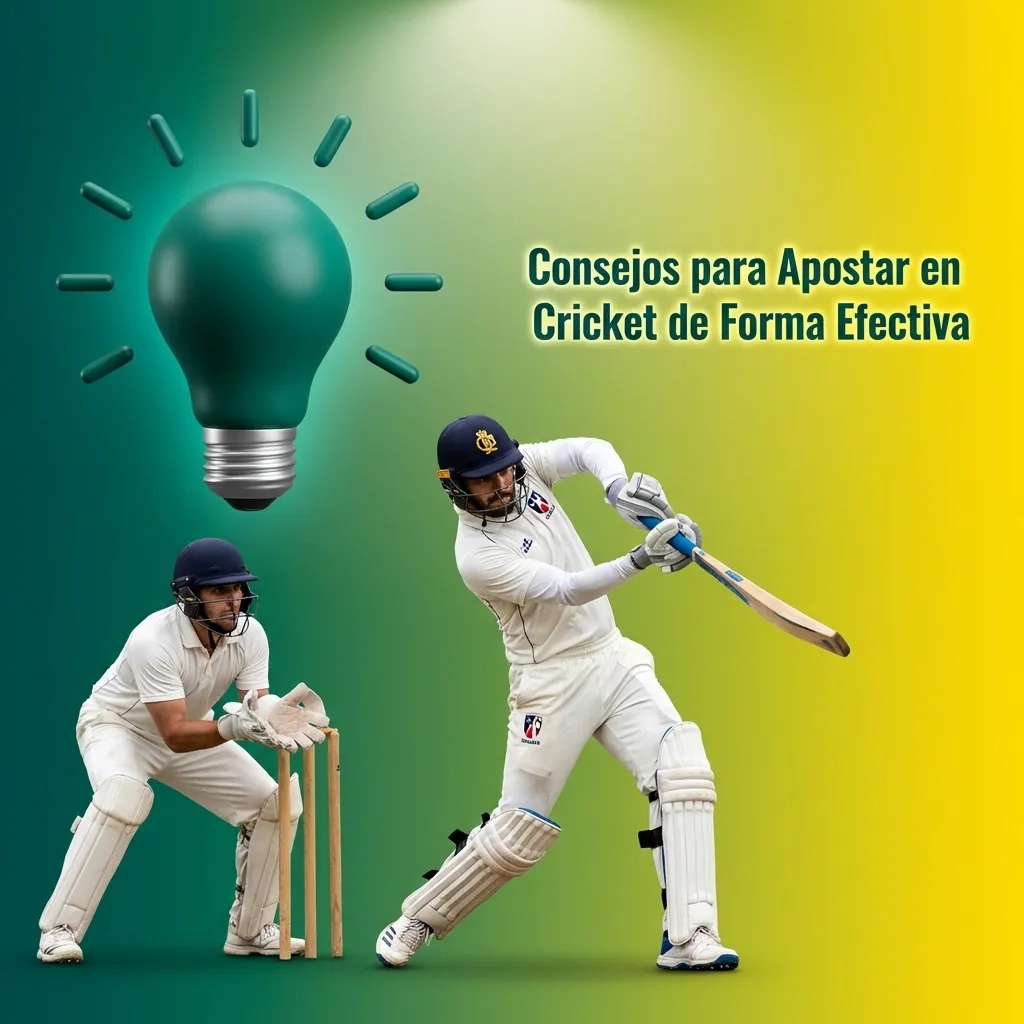 Consejos estratégicos para apostar en cricket: análisis de equipos, condiciones del campo y gestión de bankroll.