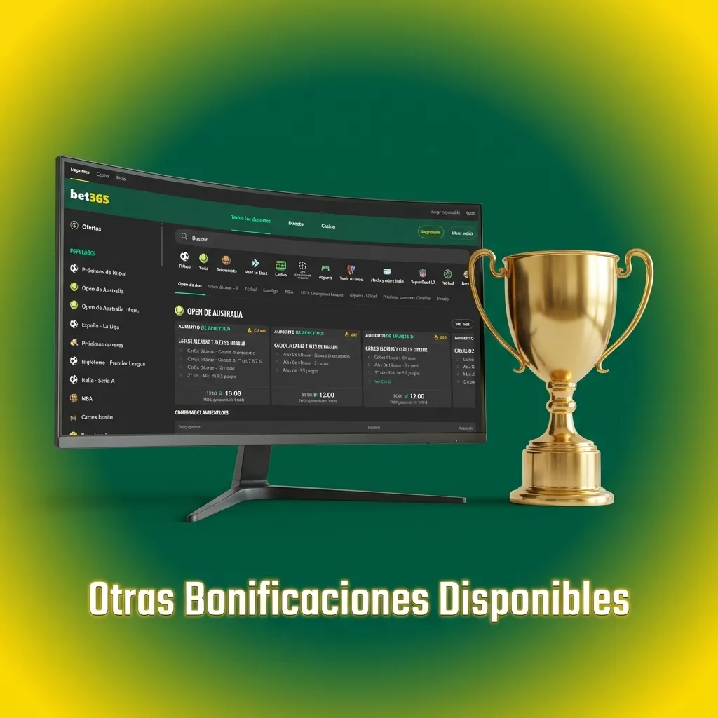 Promotional bonuses interface showing casino welcome offer, accumulator boosts, early payout, and cashback options.