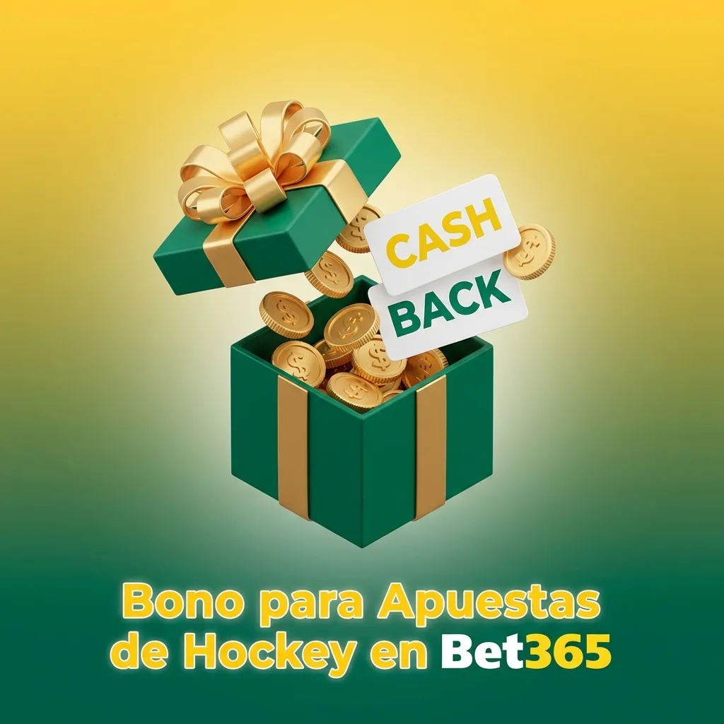Bet365 hockey betting bonus welcome offer with puck and ice rink background